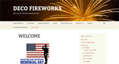 Desktop Screenshot of decofireworks.com